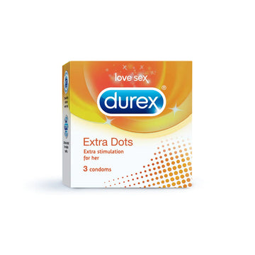 Durex Extra Dots - 3 Condoms (1 pack)