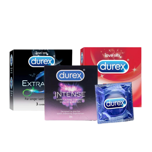 extra time [2pcs] + intense [2pcs] + extra thin [2pcs]