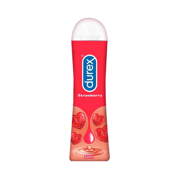 Durex Strawberry Flavoured Lube | Water-Based Intimate Lubricant For Men & Women