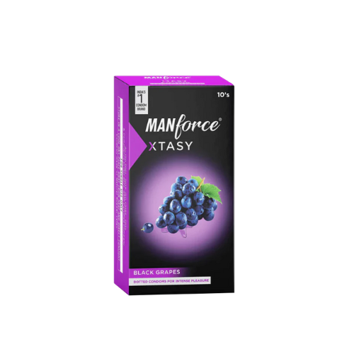 Manforce Xtasy Black Grapes Flavoured -1 Condom